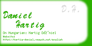 daniel hartig business card